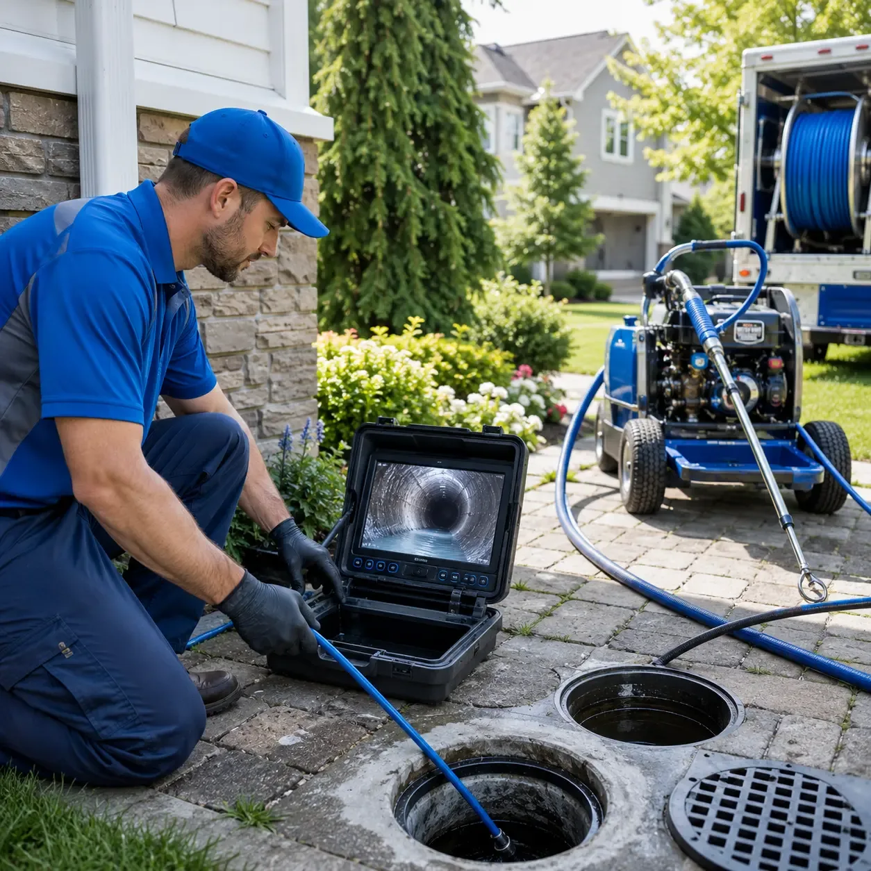 Outdoor drain cleaning professionals serving Farmersburg, IN